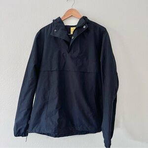 Prince & Fox Navy Pullover Anorak Windbreaker Rain Jacket Sz L
